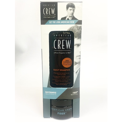 AMERICAN CREW DUO PACK GET THE LOOK DAILY SHAMPOO FIBER