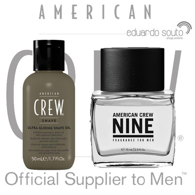 PACK NINE + SHAVE OIL ULTRA GLIDING AMERICAN CREW