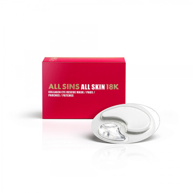 All Sins 18K Eye Collagen Rescue Mask 4 x 2 Eye Pads