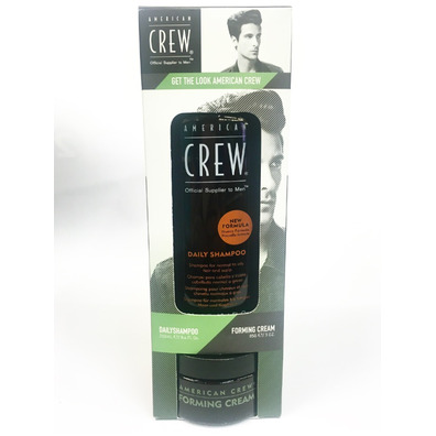 AMERICAN CREW DUO PACK GET THE LOOK DAILY SHAMPOO FORMING CREAM