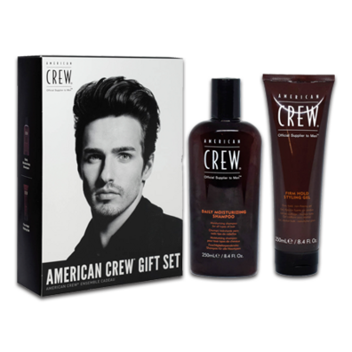 American Crew Gift Set Daily Shampoo + Firm Hold Styling Gel
