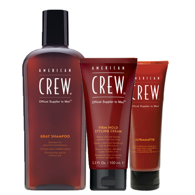 American Crew Gray Shampoo Firm Hold Cream Ultramatte