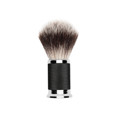 Depot No. 733 Vintage Black & Silver Shaving Brush