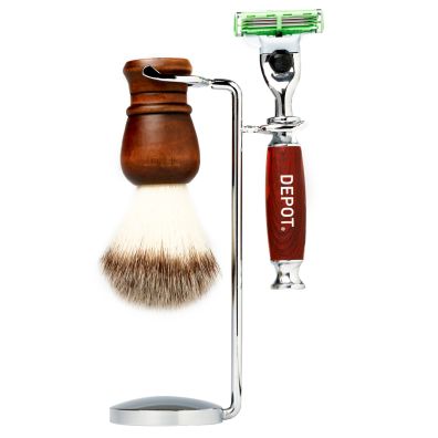 Depot Shaving Brush And Razor Stand