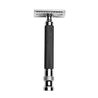 Depot Vintage Black & Silver Metal Razor