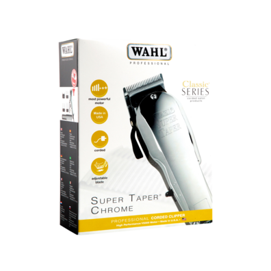 MAQUINA DE CORTE PROFESIONAL WAHL CHROME SUPER TAPER