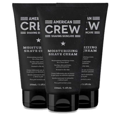 Pack 3 American Crew Moisturizing Shave Cream 150ml