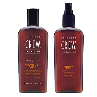 Pack American Crew Hair Recovery +Thickening y Grooming spray