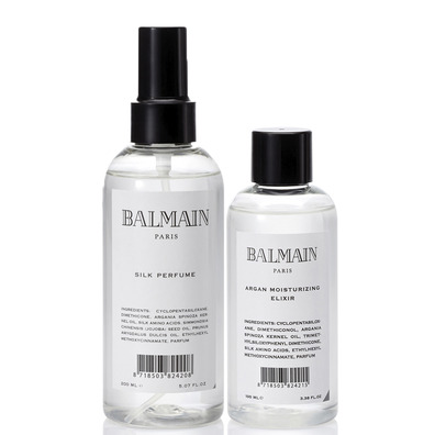 Pack Balmain Argan Elixir y Silk Perfume