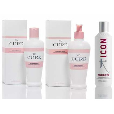 PACK ICON CURE SHAMPOO, DOBLE BODY SERUM Y ANTIDOTE