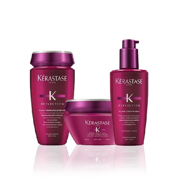 Productos capilares para cabello teñido de la marca Kérastase