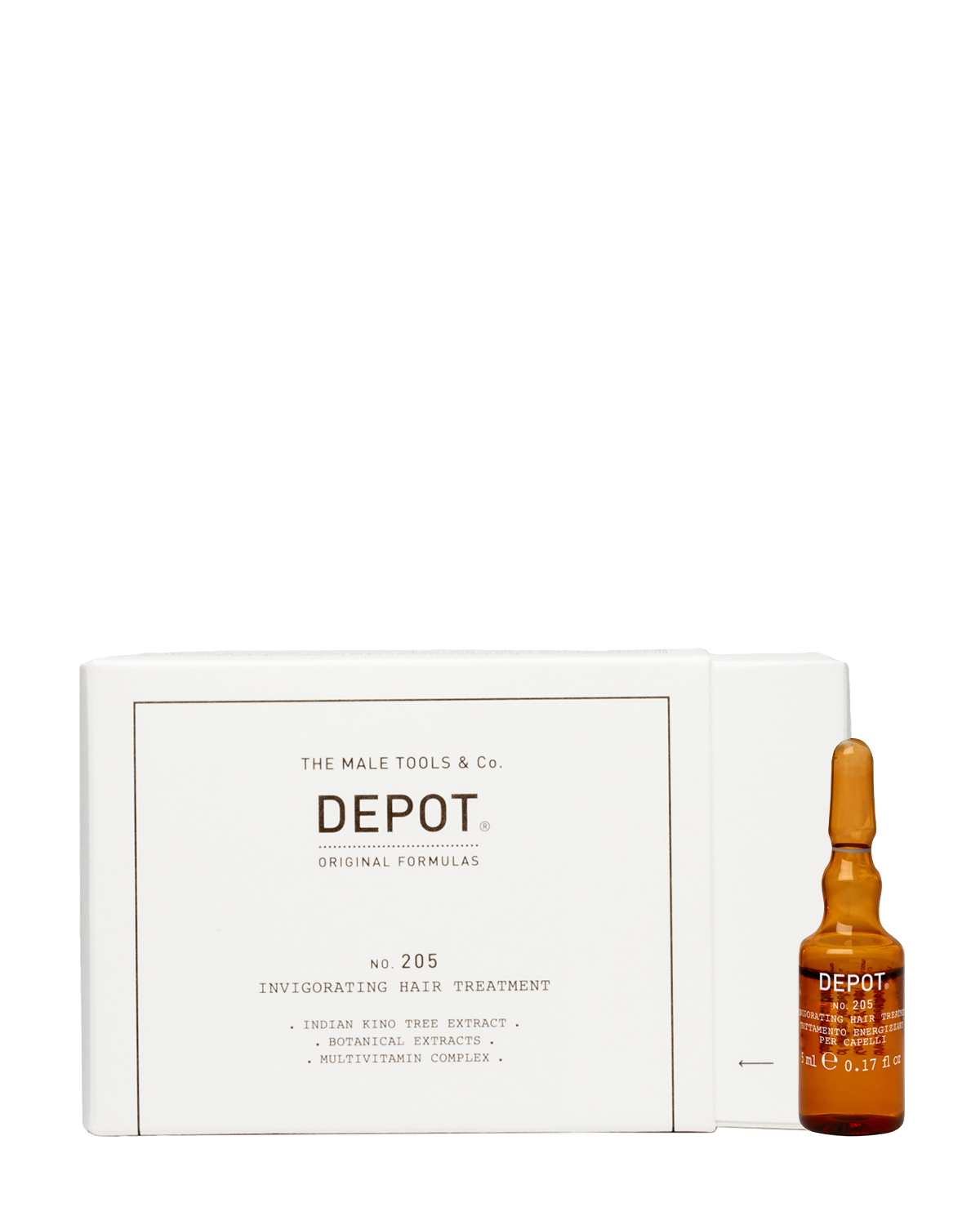 DEPOT NO. 205 INVIGORATING HAIR TREATMENT 10X5 ML