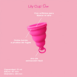 Intimina Lily Cup One Copa menstrual con anilla